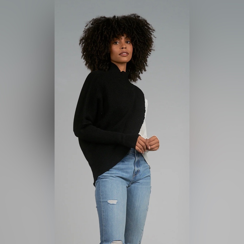 NWT Elan Boulder Color Block Sweater NWT - image 3